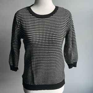 Zara Knit window pane sweater